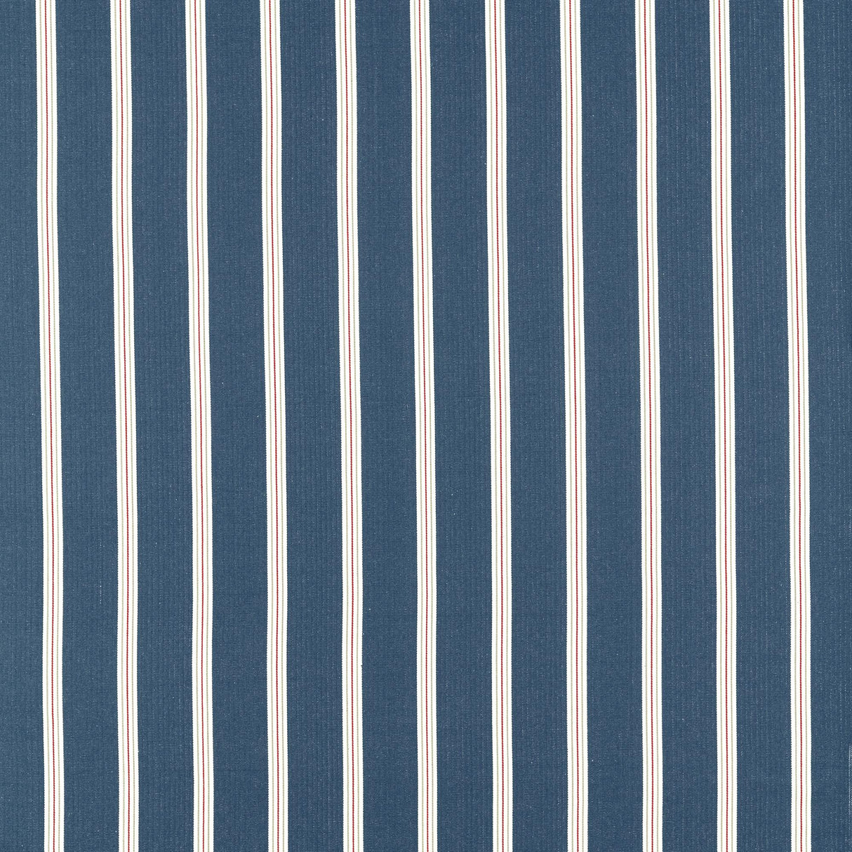 Clarke & Clarke KNIGHTSBRIDGE NAVY/ROUGE Upholstery Fabric