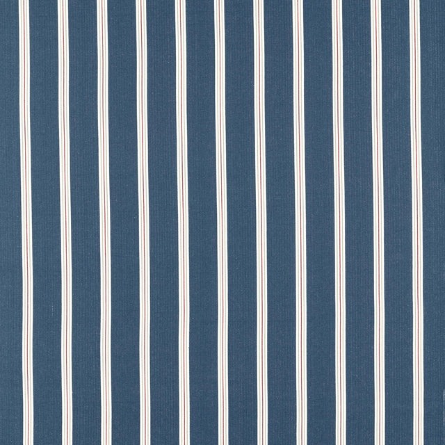 Clarke & Clarke KNIGHTSBRIDGE NAVY/ROUGE Upholstery Fabric