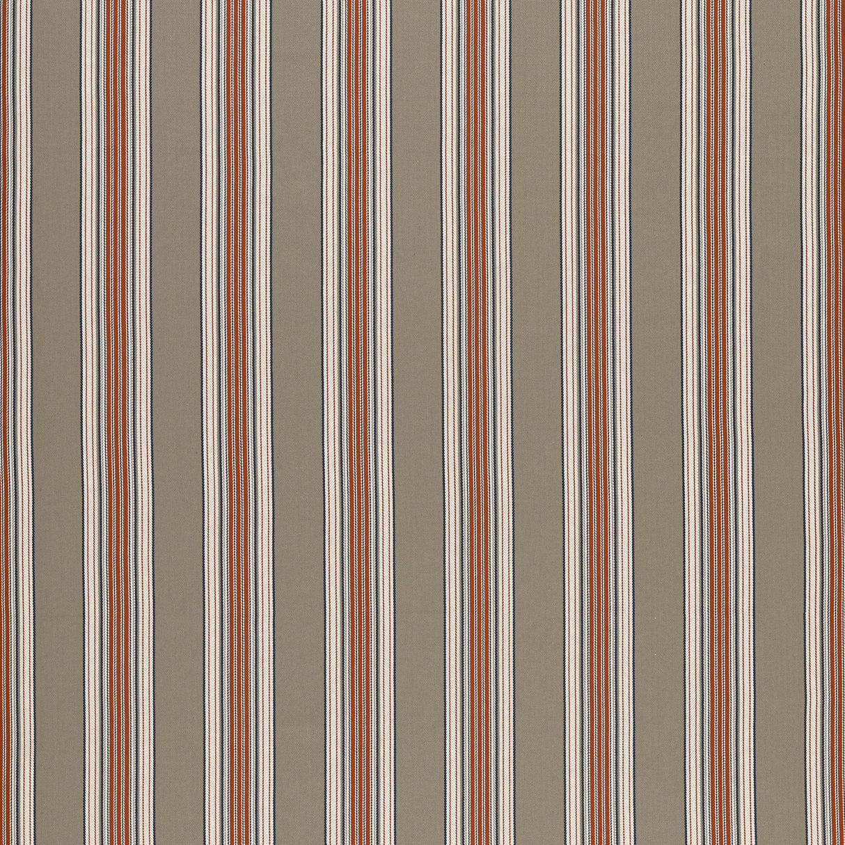 Clarke & Clarke MARYLEBONE NAVY/ROUGE Upholstery Fabric