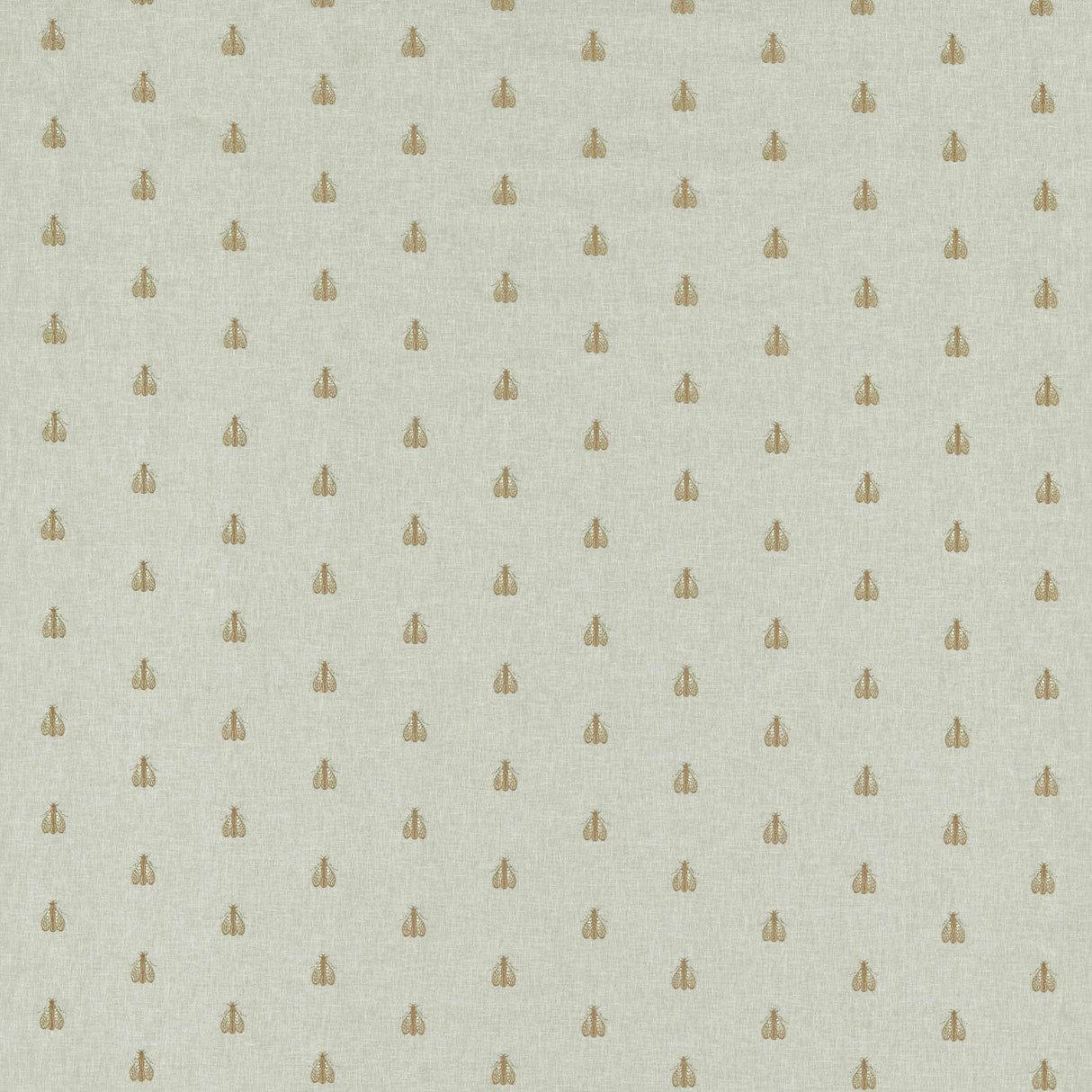 Clarke & Clarke FALENA LINEN/GOLD Drapery Fabric