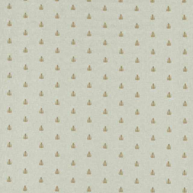 Clarke & Clarke FALENA LINEN/GOLD Drapery Fabric