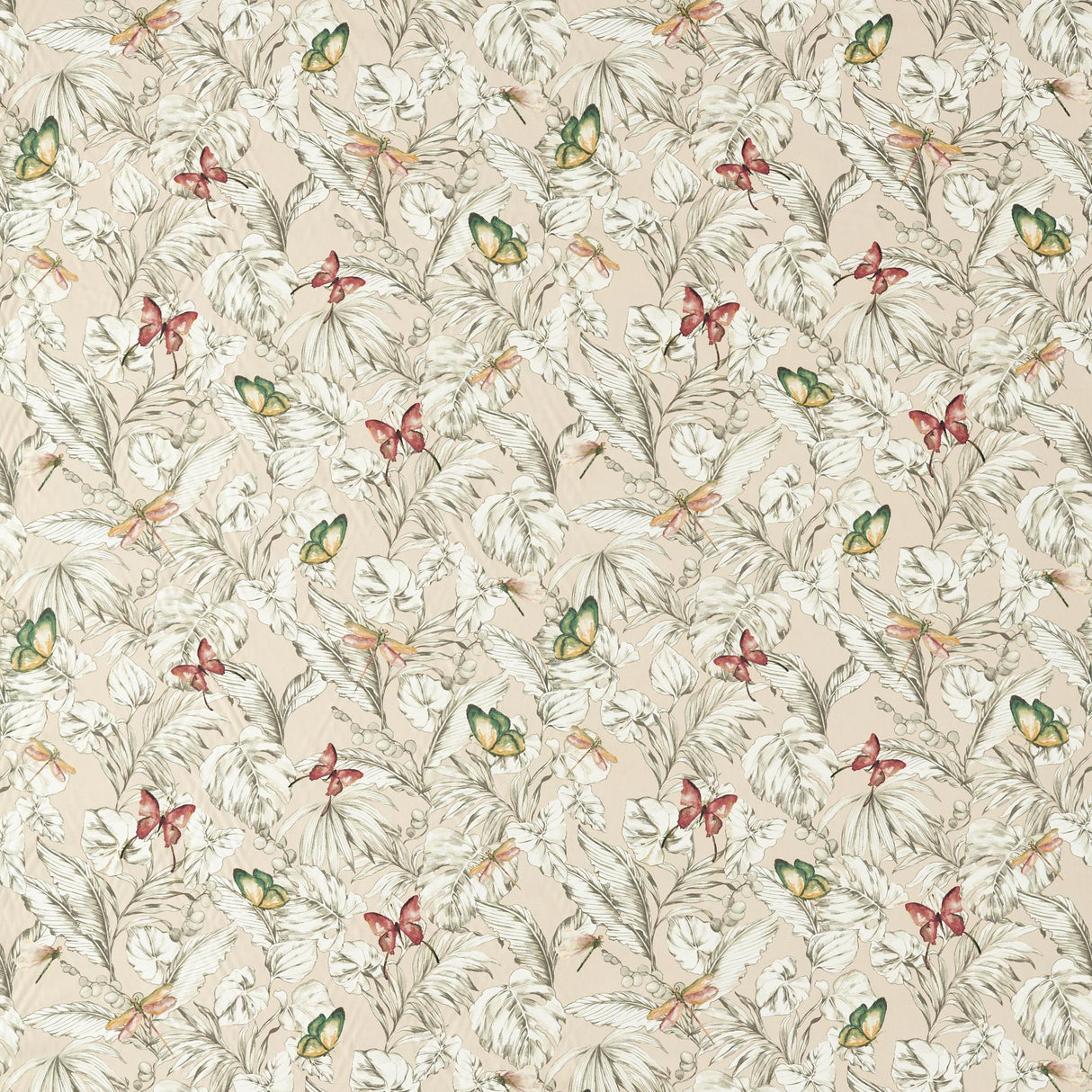 Clarke & Clarke ACADIA BLUSH Fabric
