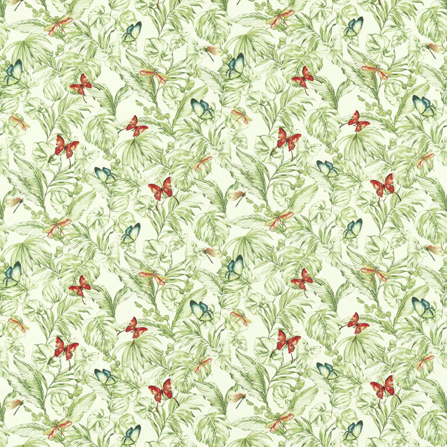 Clarke & Clarke ACADIA OLIVE/SPICE Fabric