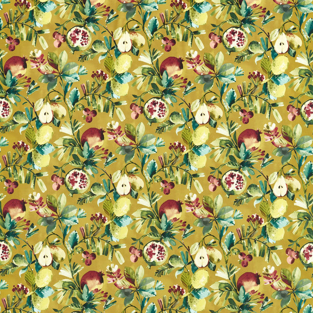 Clarke & Clarke FRUTA OCHRE VELVET Fabric