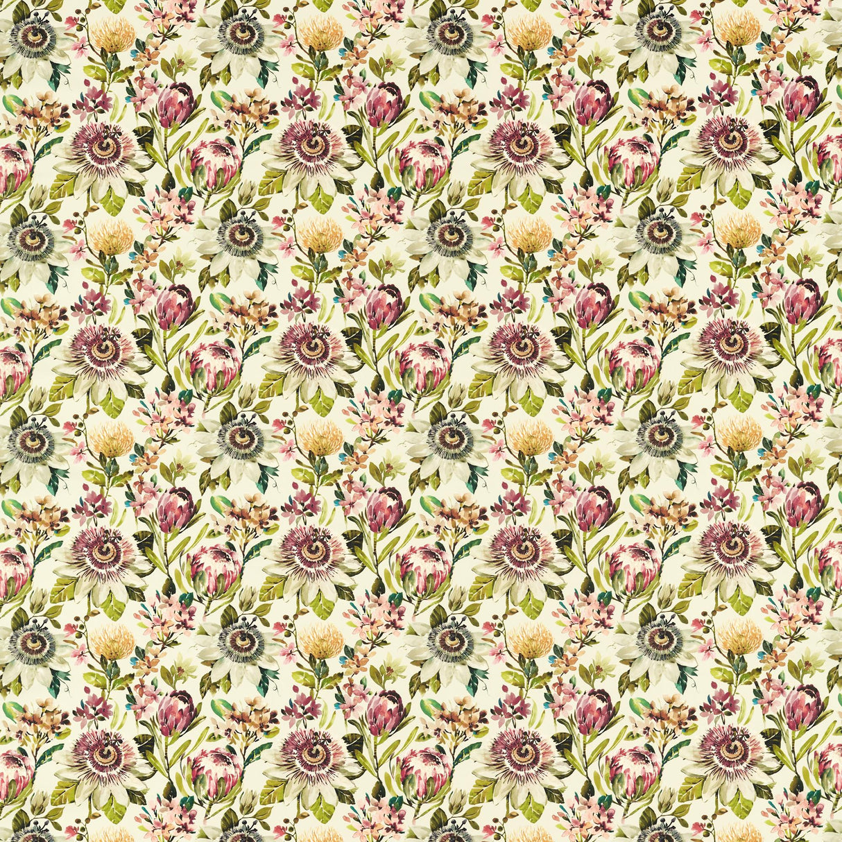 Clarke & Clarke PARADISE AUTUMN Fabric