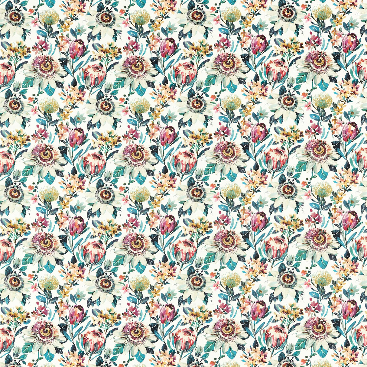 Clarke & Clarke PARADISE RUSSET Fabric