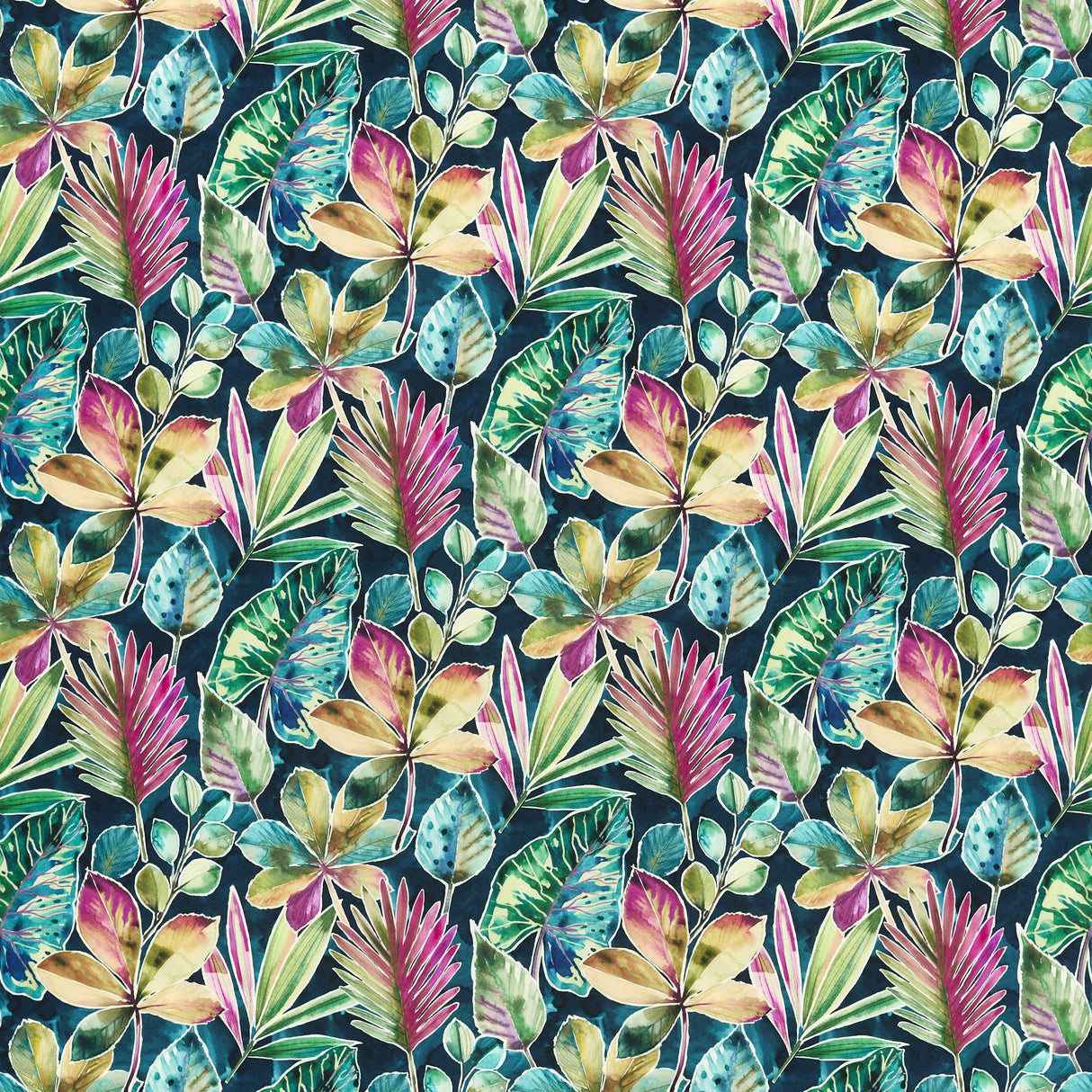 Clarke & Clarke RAINFOREST MULT VELVETI Fabric