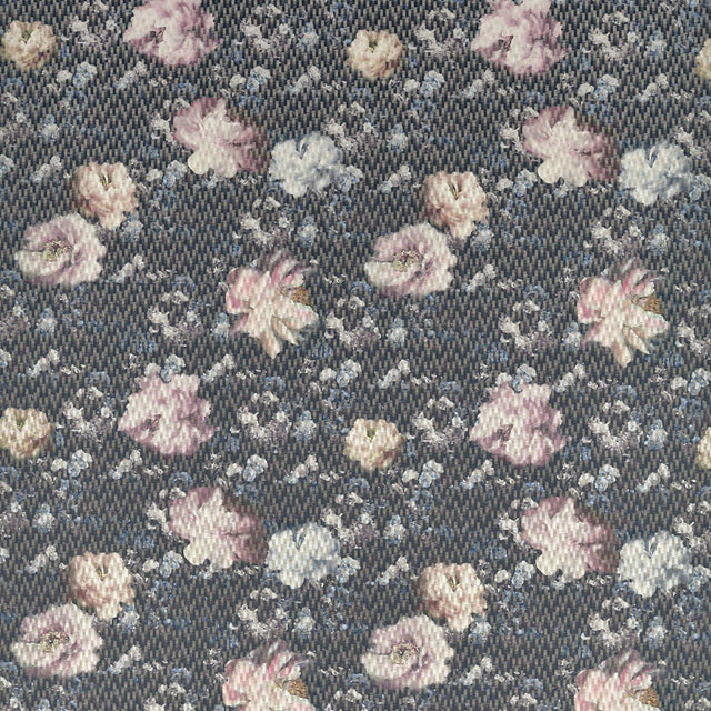 Clarke & Clarke CAMILE BLUSH/CHARCOAL Drapery Fabric