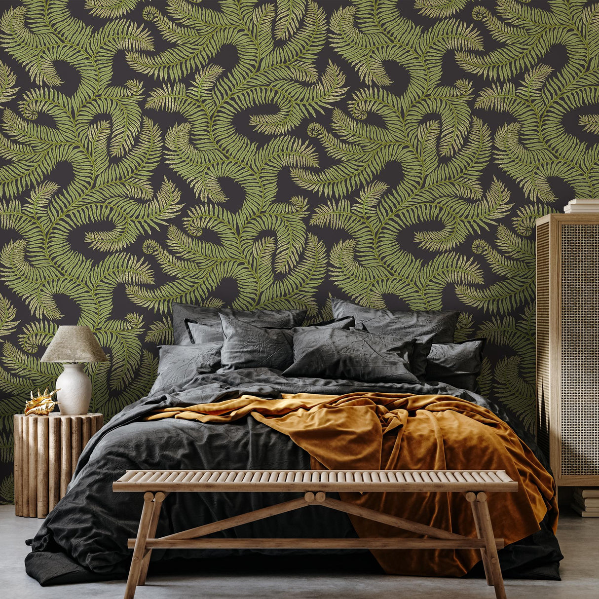 Kravet BOMBES FERNERY 01 Wallpaper