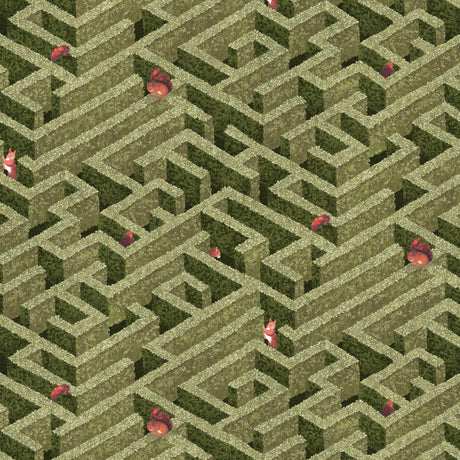 Kravet LABYRINTH WITH SQUIRRELS 01 Wallpaper