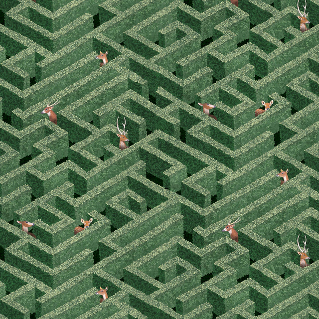Kravet LABYRINTH WITH DEER 01 Wallpaper