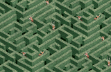 Kravet LABYRINTH WITH DEER 01 Wallpaper