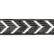 Kravet CHEVRON VELVET TAPE NOIR Trim