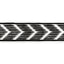 Kravet CHEVRON VELVET TAPE NOIR Trim