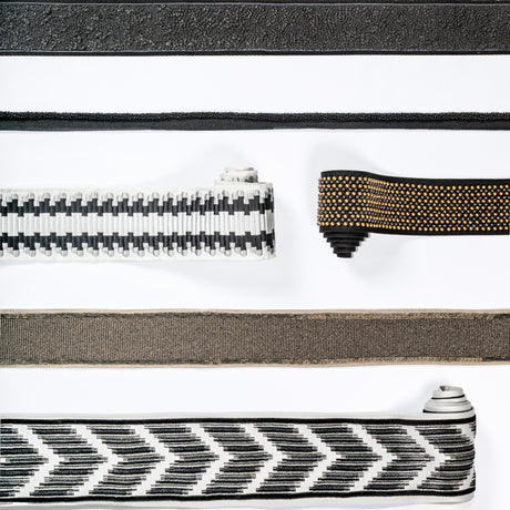 Kravet CHEVRON VELVET TAPE NOIR Trim