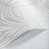 Kravet LEAF PAPERWEAVE SILVER Wallpaper