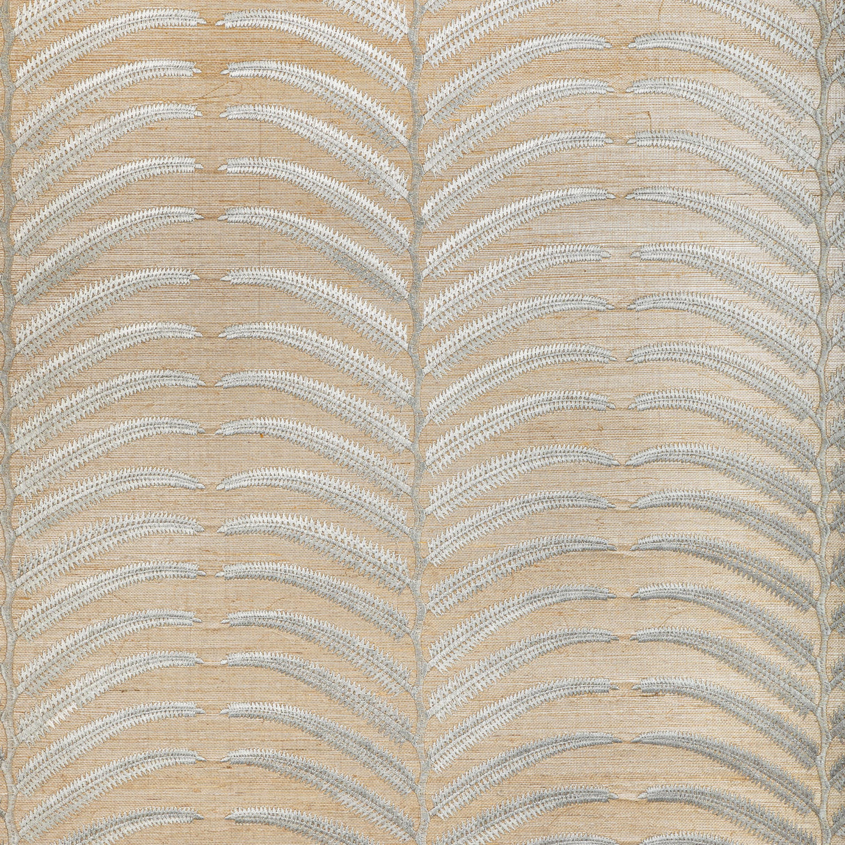 Kravet PLANTAE EMB SISAL GREY Wallpaper
