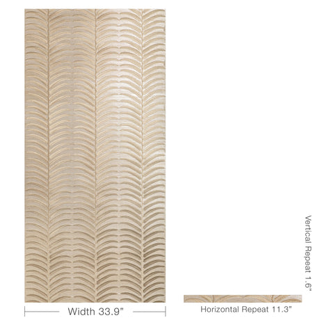 Kravet PLANTAE EMB SISAL SAND Wallpaper