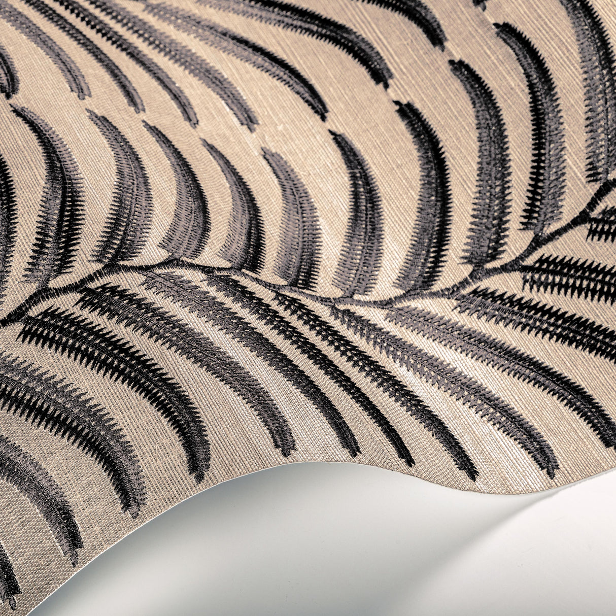 Kravet PLANTAE EMB SISAL NOIR Wallpaper