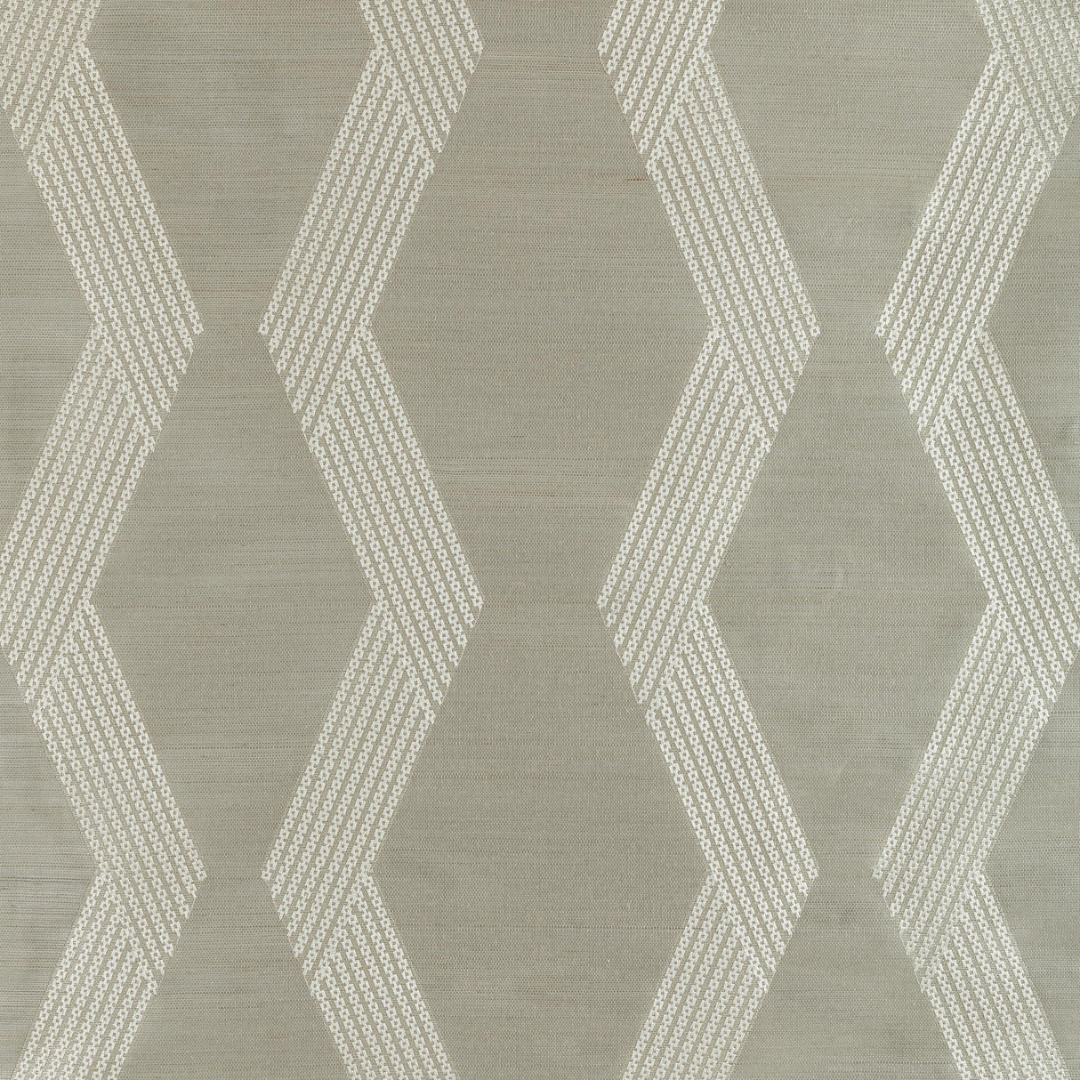 Kravet CHAINLINK EMB SISAL GREY Wallpaper