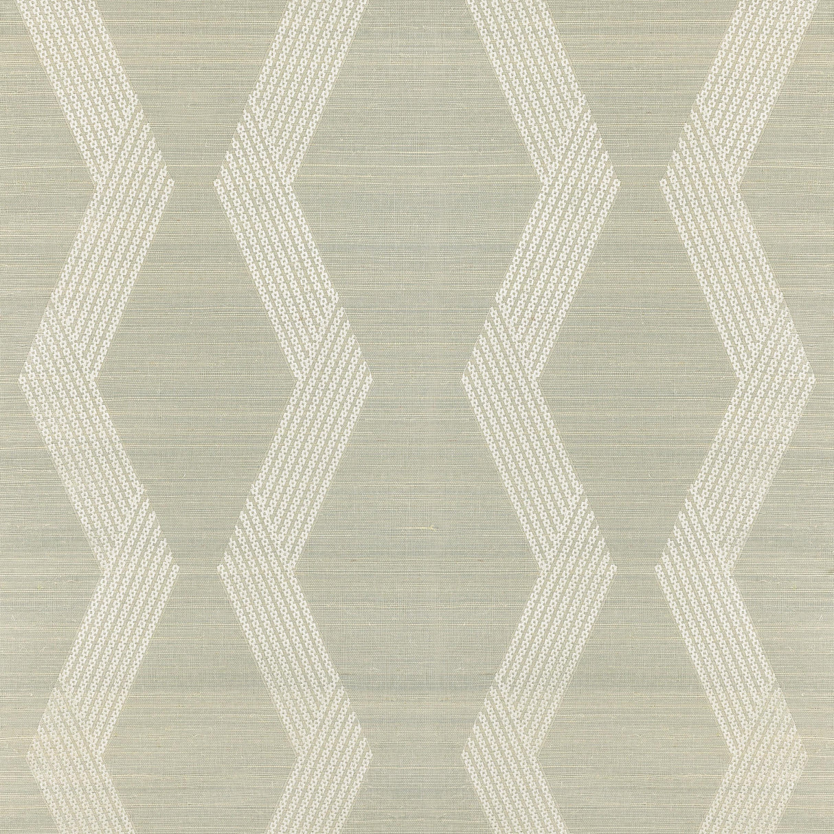Kravet CHAINLINK EMB SISAL ICE Wallpaper