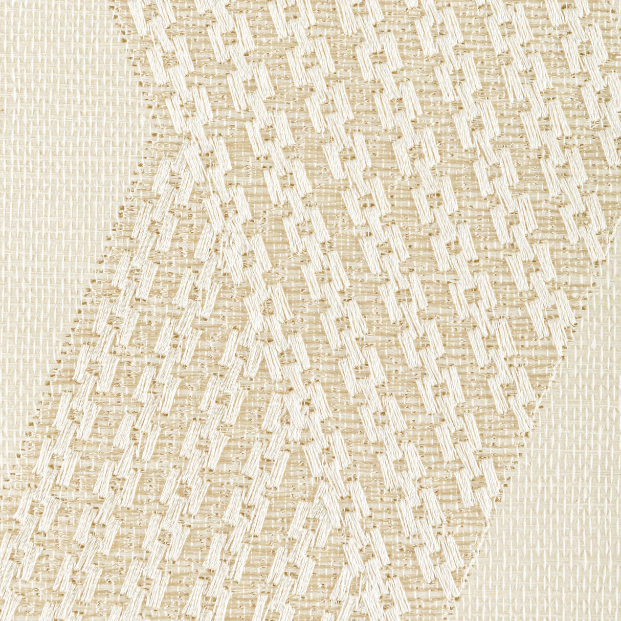 Kravet CHAINLINK EMB SISAL BONE Wallpaper