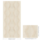 Kravet CHAINLINK EMB SISAL BONE Wallpaper