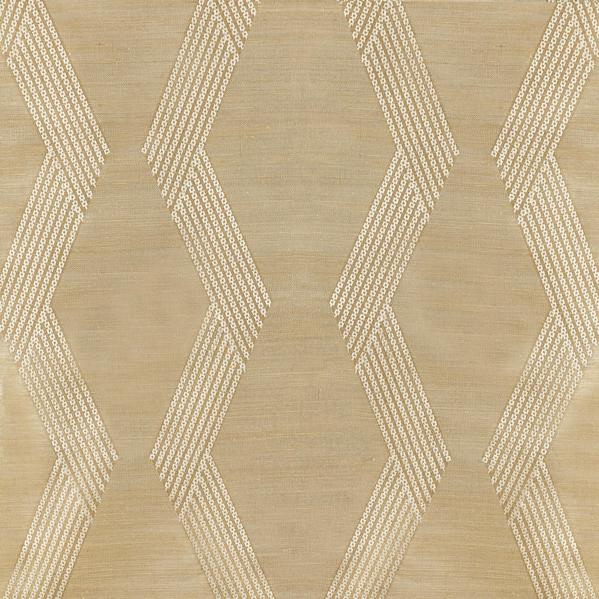 Kravet CHAINLINK EMB SISAL GOLD Wallpaper