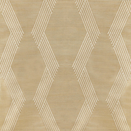 Kravet CHAINLINK EMB SISAL GOLD Wallpaper