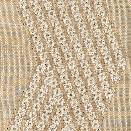 Kravet CHAINLINK EMB SISAL GOLD Wallpaper