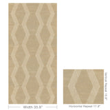 Kravet CHAINLINK EMB SISAL GOLD Wallpaper