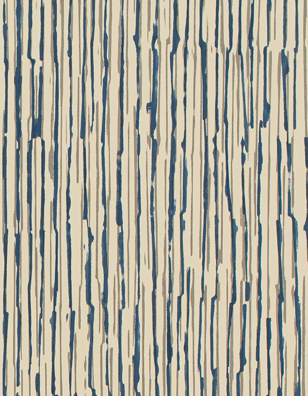 Winfield Thybony WAVE INK BLUE Wallpaper