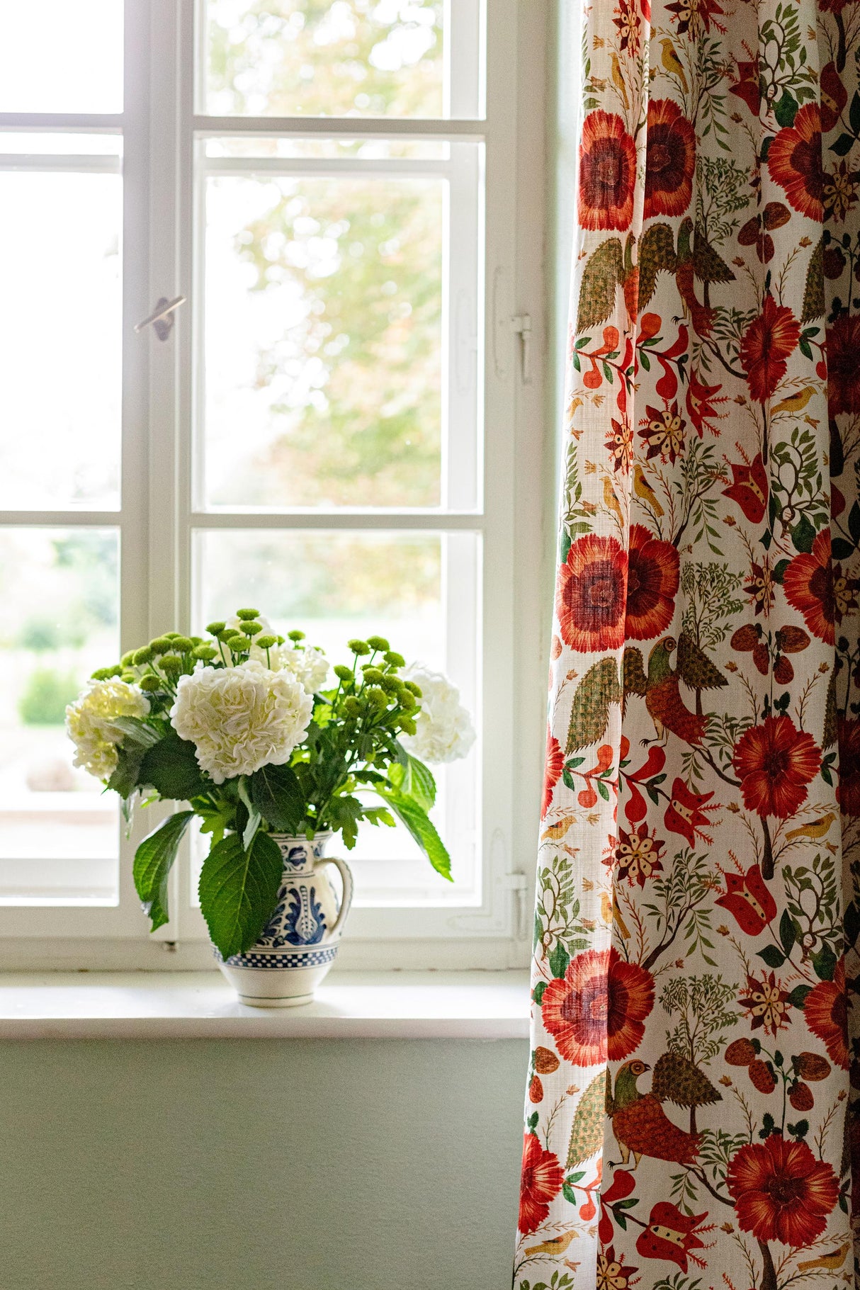 MindTheGap SZEKELY FOLK Natural linen Fabric