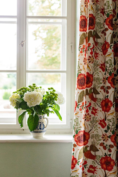 MindTheGap SZEKELY FOLK Natural linen Fabric