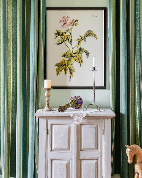 MindTheGap SZPVIZ STRIPE Heavy Linen Natural linen Fabric