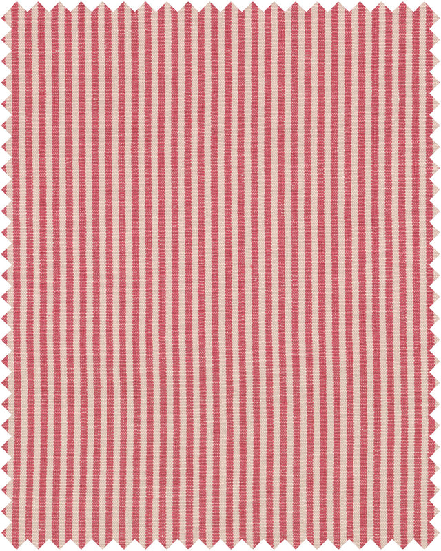 MindTheGap RHUBARB STRIPE Heavy Linen Natural linen Fabric