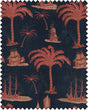 MindTheGap AEGEAN Indigo Natural Fabric Fabric