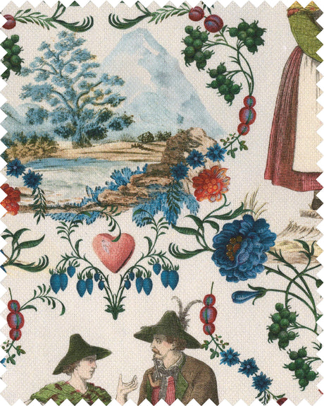 MindTheGap LANDHAUSMODE Natural Fabric Fabric