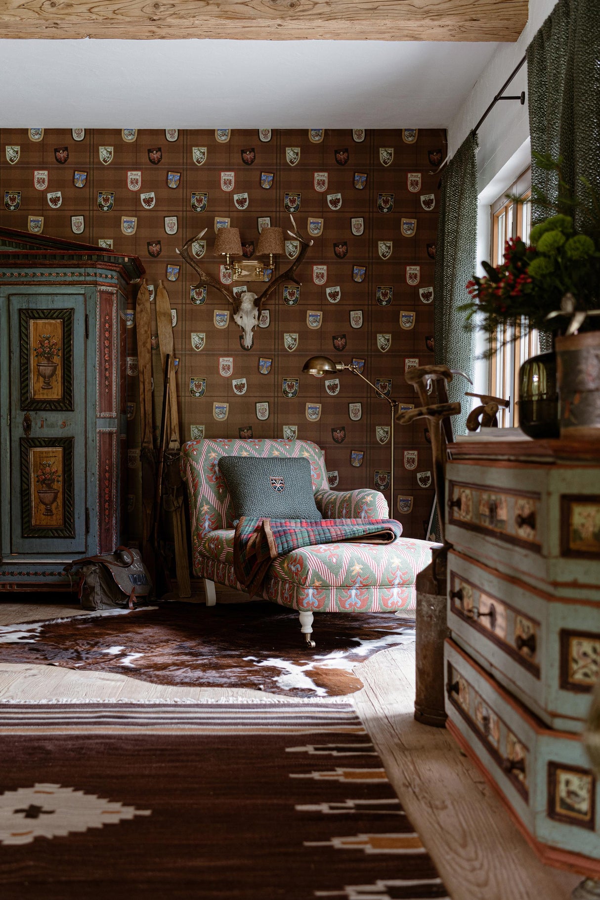 MindTheGap ALPBACH Burnt Orange TYROL Wallpaper