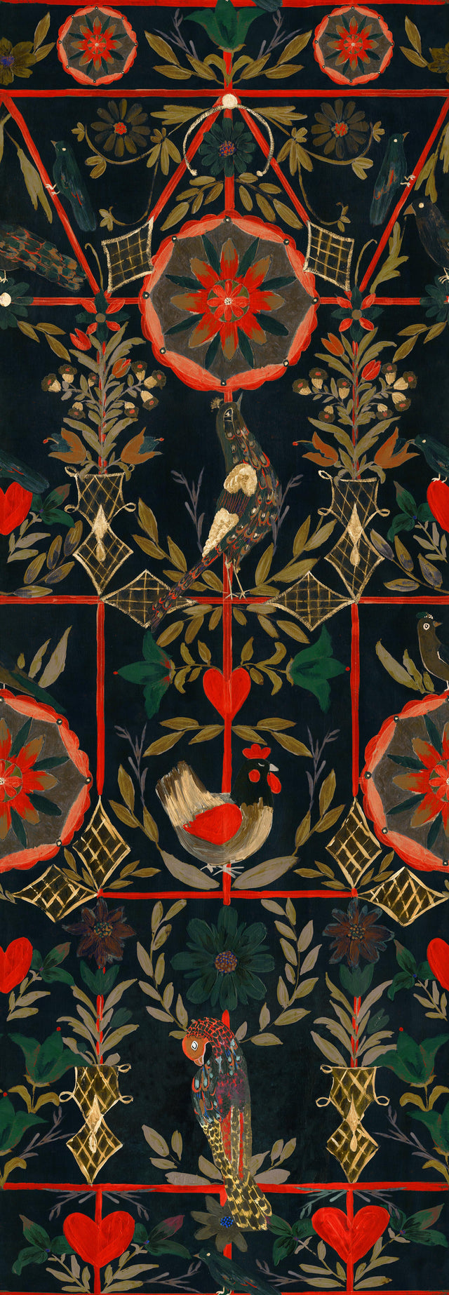 MindTheGap THE BIRD HOUSE Black TYROL Wallpaper