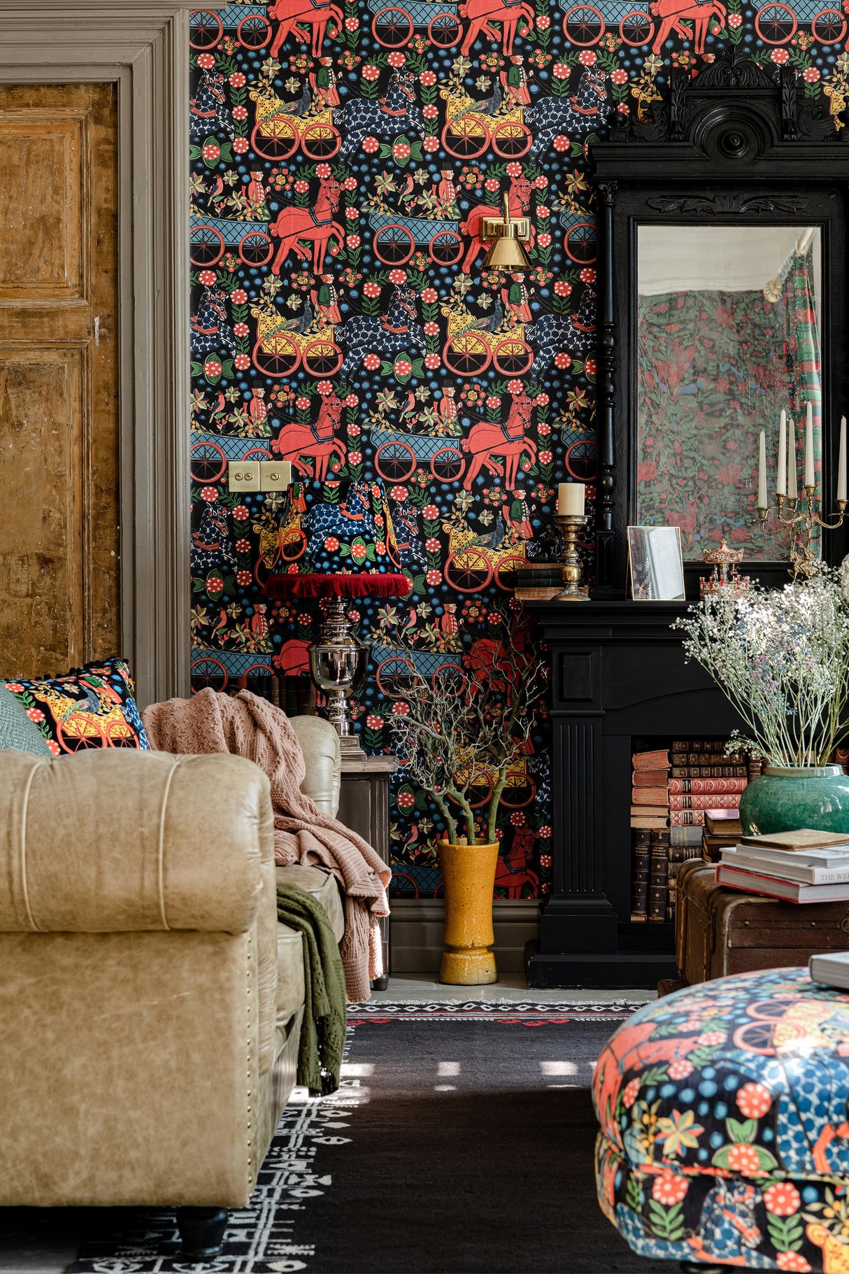 MindTheGap FASNACHT Anthracite TYROL Wallpaper