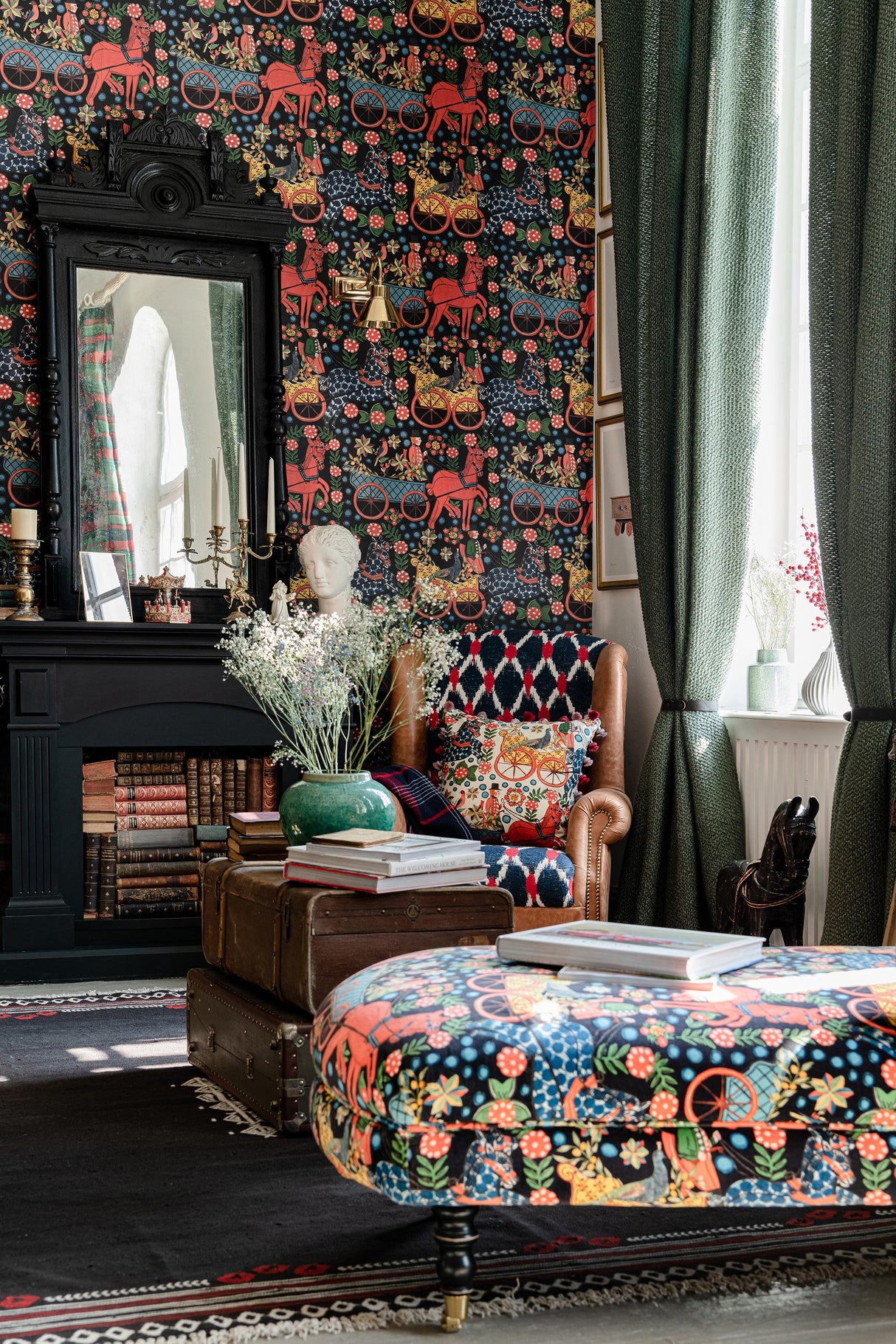 MindTheGap FASNACHT Anthracite TYROL Wallpaper