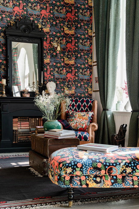 MindTheGap FASNACHT Anthracite TYROL Wallpaper