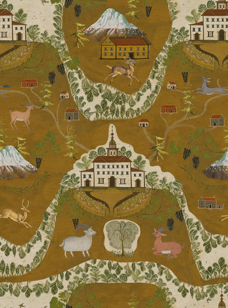 MindTheGap GALTR OF TYROL Amber Gold TYROL Wallpaper