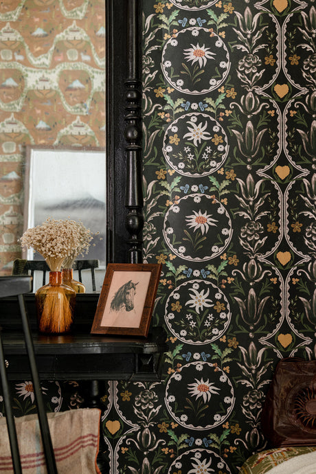 MindTheGap EDELWEISS Cypress Green TYROL Wallpaper