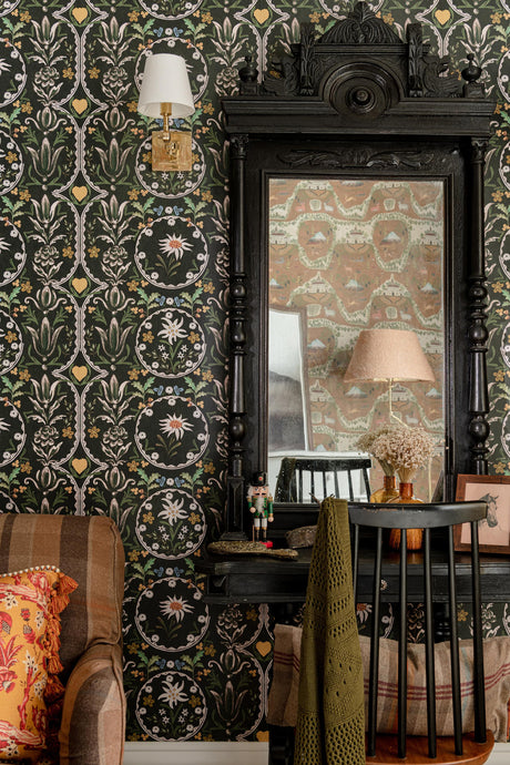 MindTheGap EDELWEISS Cypress Green TYROL Wallpaper