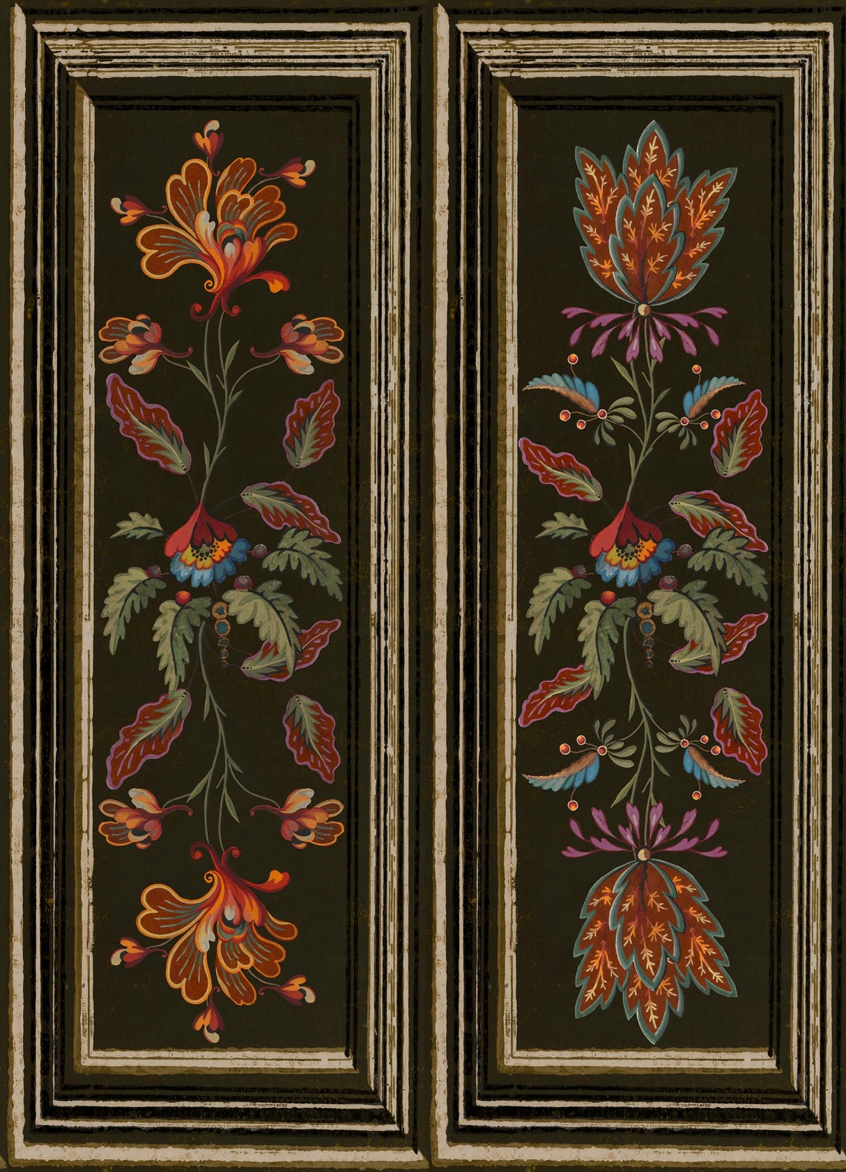 MindTheGap TYROLEAN PANEL Black TYROL Wallpaper