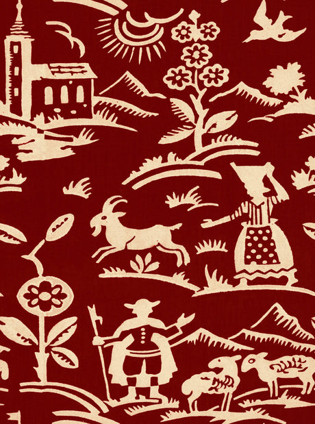 MindTheGap BRIXEN Maroon TYROL Wallpaper