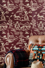 MindTheGap BRIXEN Maroon TYROL Wallpaper