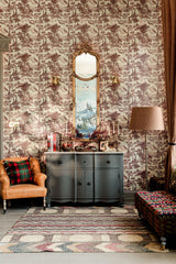 MindTheGap TOILE DU TYROL Burgundy TYROL Wallpaper